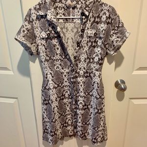 Free People Snakeskin Dress